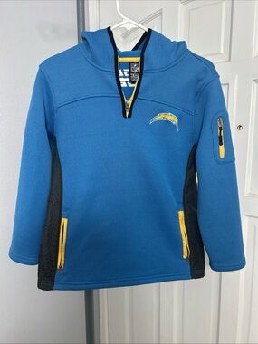NFL San Diego Chargers Quarter Zip Pullover Youth Size Large 14/16.